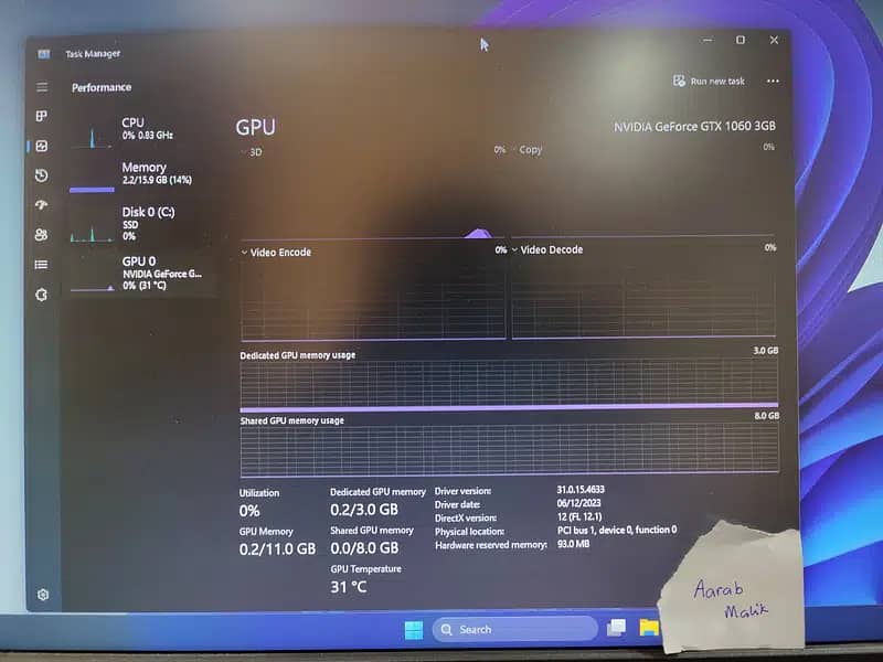 1080p Gaming PC Intel Core i3-10100f (10th generation) Nvidia GTX 1060 9