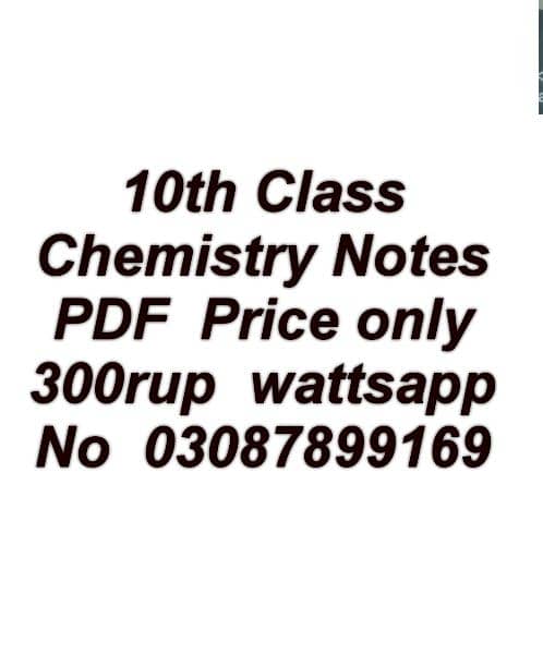 PDF Chemistry Notes For Class 10 Punjab Board 1