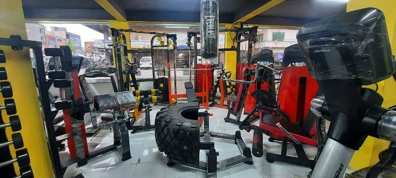 All the Gym Equipments are available 7