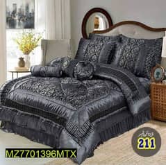 14pcs jacquard silk double bed  baridl set. buy karna hai to sms kren
