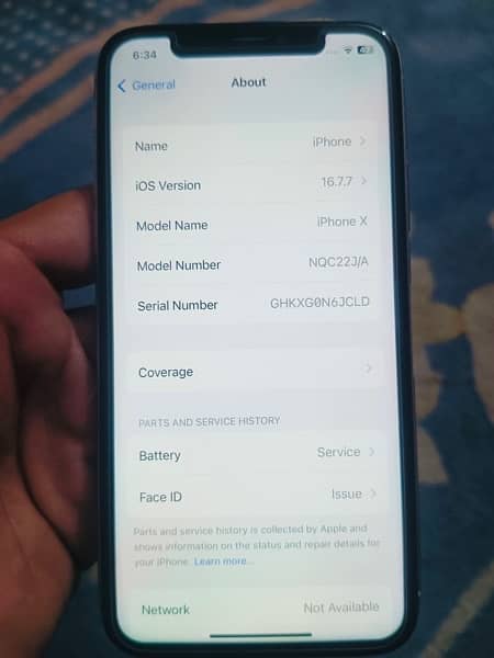 IPhone X 256GB Non PTA all over original just panel changed 2