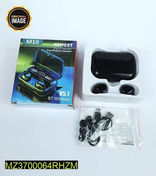M10 WIRELESS EARBUDS,BLACK(2000Rs) 0