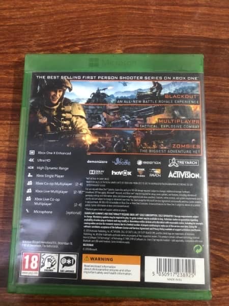 Pack Of 3 Xbox One Games DvD 4