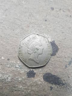 Antique coins 1994 50 pence