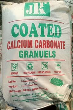 coated calcium carbonate granulars