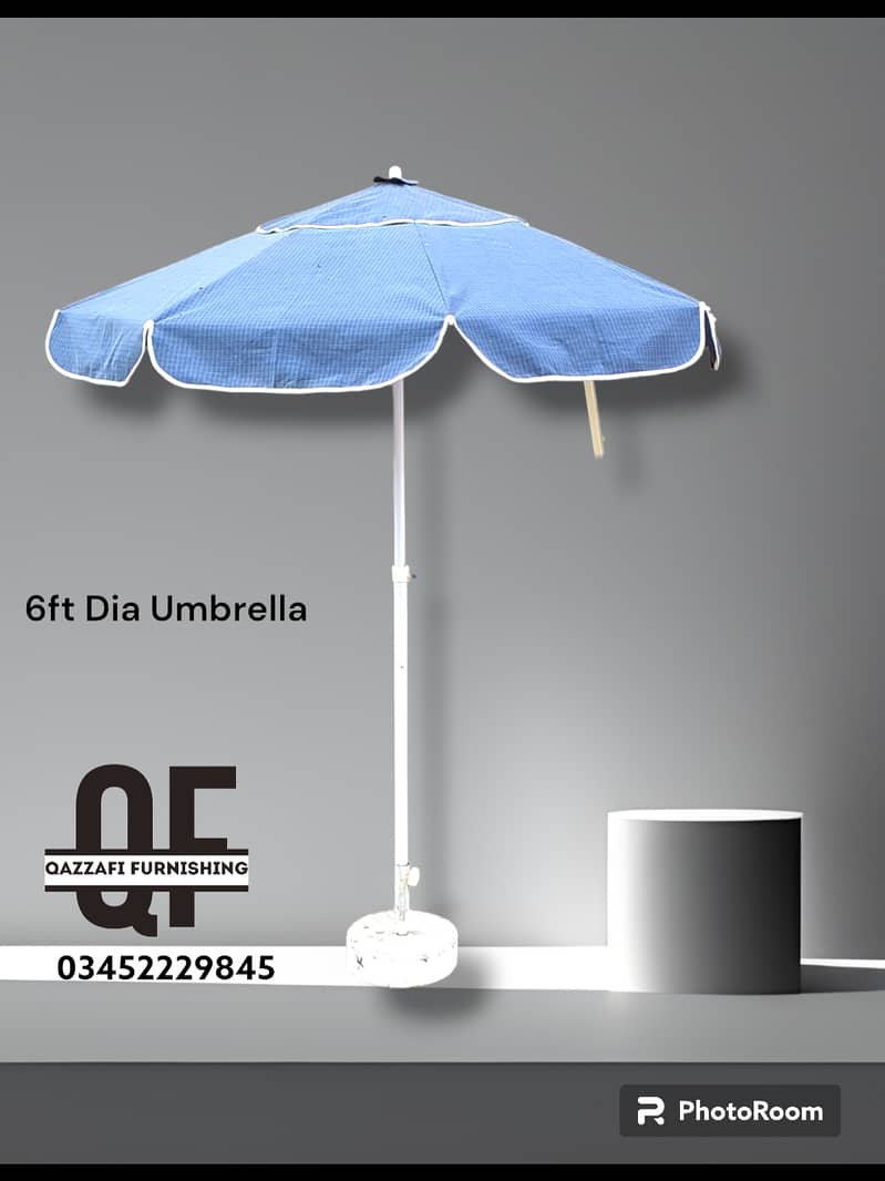 Guard umbrella branding umbrella logo design on umbrella shade canopy 3