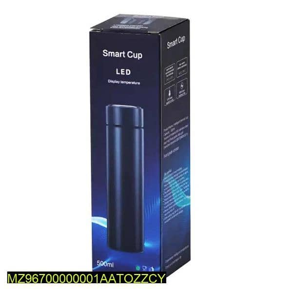 smart thermos water bottle LED digital temperature display 500ml 0