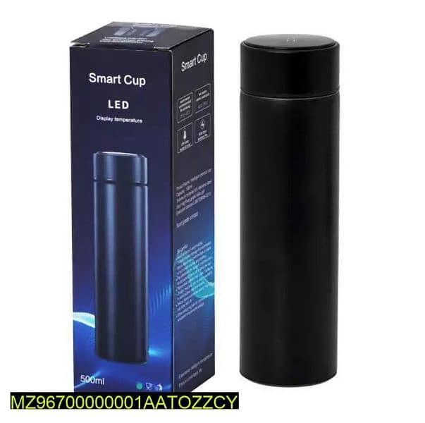 smart thermos water bottle LED digital temperature display 500ml 1