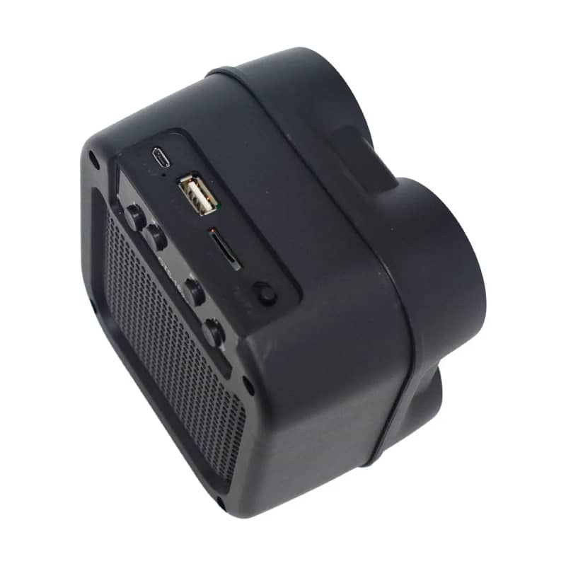 Mini Portable 3 Inch Bluetooth Speaker With Flame Light 4