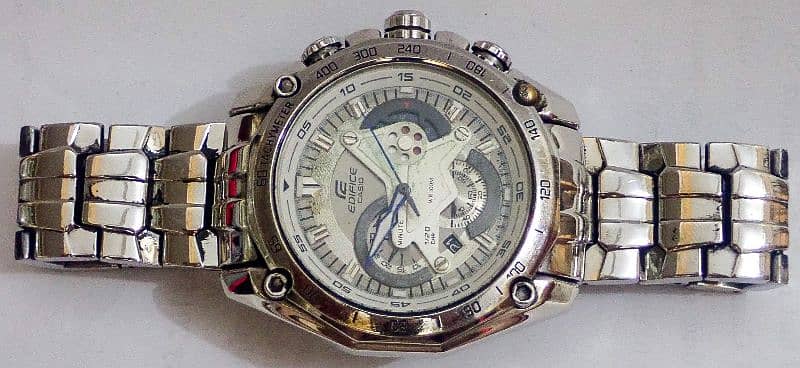 Edifice Casio 100% Orignal Chronograph Men's Watch-EF-550D-7AVDF. 2