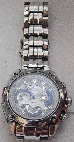 Edifice Casio 100% Orignal Chronograph Men's Watch-EF-550D-7AVDF. 5