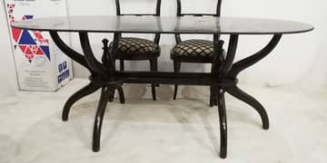 Wooden Sheesham Dinning Table with 6 Chairs