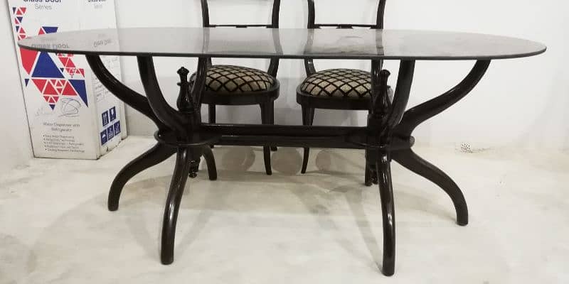 Wooden Sheesham Dinning Table with 6 Chairs 0