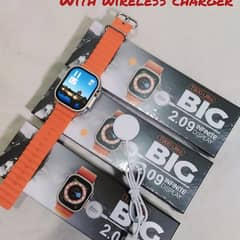 T900 ULTRA SMART WATCH BIG 2.09 INFINITE DISPLAY WITH WIRELESS CHARGER