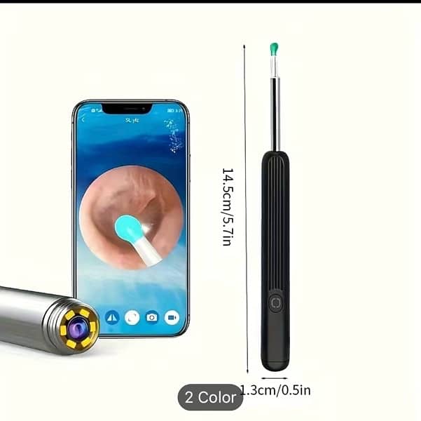 camera enabled Safe Ear Cleaning with Rechargeable Ear Wax Removal Kit 0