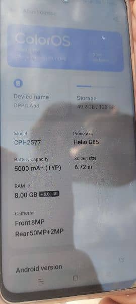 Oppo A58 2months use 3