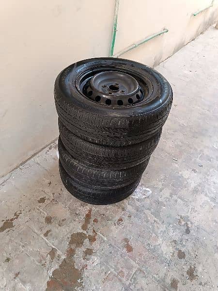 185/70 R14 Steel Rim+tyres 1