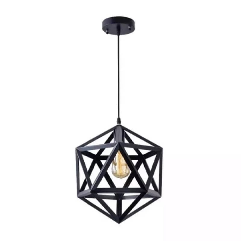 Hexagon Lamp Geometric Light Hanging Light Pendant Light Fixture 0
