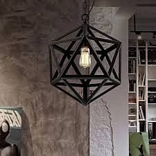 Hexagon Lamp Geometric Light Hanging Light Pendant Light Fixture 3