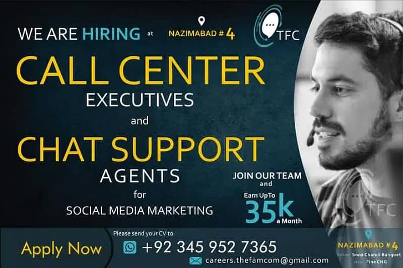 Call Center Agents Chat Support Executives Job Part Time Nazimabad KHI 4