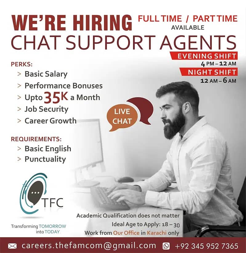 Call Center Agents Chat Support Executives Job Part Time Nazimabad KHI 6