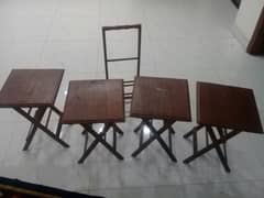 urgent sale discounted price folding tables with 2 seater china set