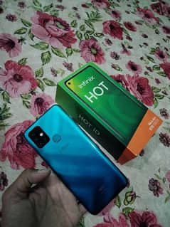 Infinix hot 10 PTA approve with box 4/64 all oky