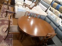 Dinning Table with 6 Chairs Solid for Sale