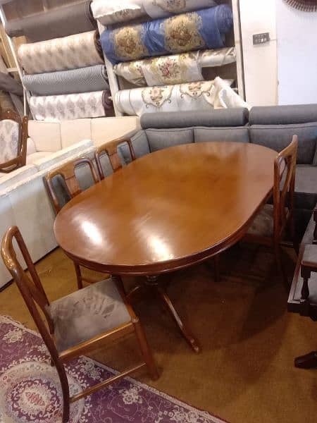 Dinning Table with 6 Chairs Solid for Sale 1