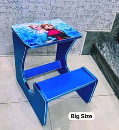 2 in 1 kids Wooden Study and Dining Table Chair All Over The Pakistan