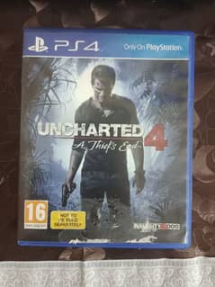 Uncharted 4 PlayStation 4 game in excellent condition