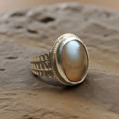 Aqeeq Stone Ring with 100% pure Silver