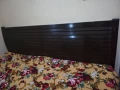 Wooden King Size Bed With Mattress For Urgent Sale
