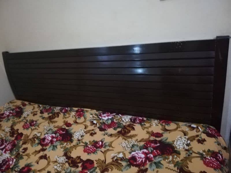 Wooden King Size Bed With Mattress For Urgent Sale 0