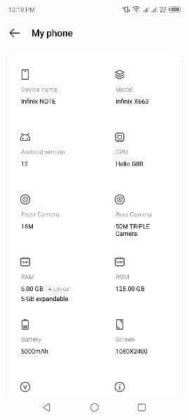 Infinix note 12 6