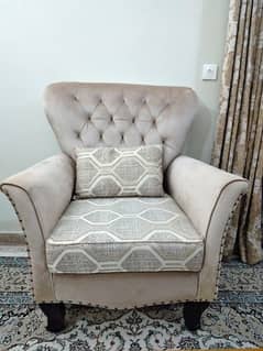 7 seater sofa (printed turkish velvet)