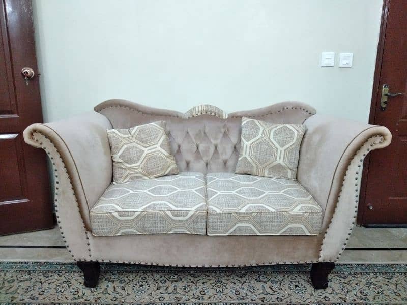 7 seater sofa (printed turkish velvet) 1