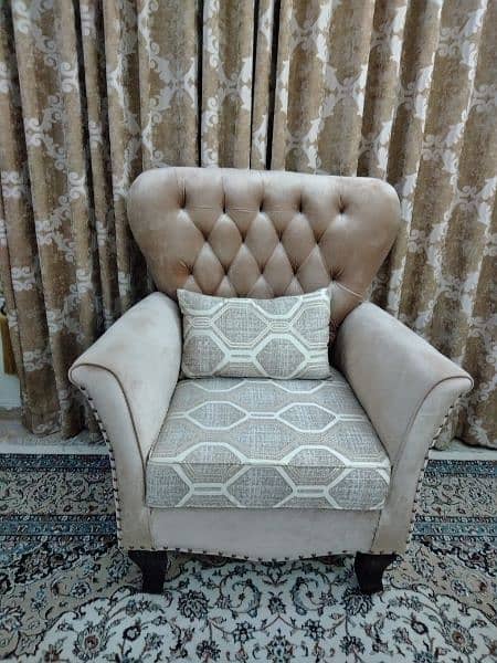 7 seater sofa (printed turkish velvet) 2