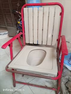 Foldable/Portable Patient Toilet Chair For Room