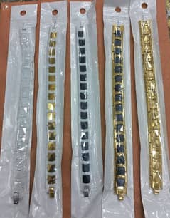 platinum bracelet for men's 100 PERCENT color guarantee