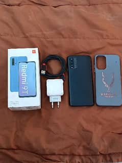 Redmi 9T 4+2/128 Box Charger Cover Everything