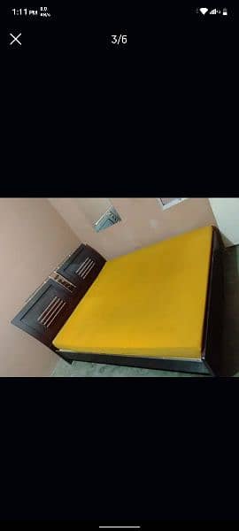 King size bed with Mattress 2