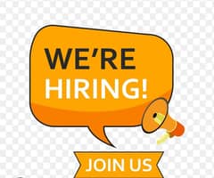 Need urgent we are hiring male and female staff for our office