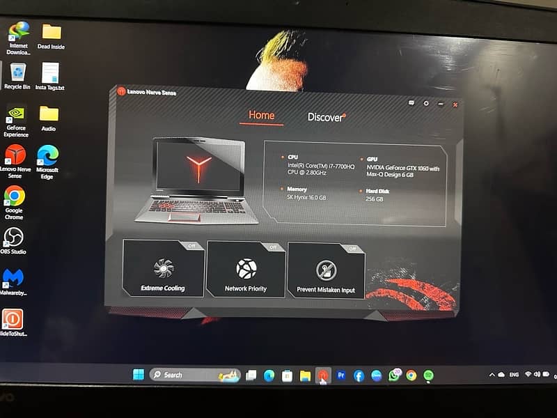 Gaming Laptop Lenovo Legion y520 with 6 Gb NVIDIA Graphic Card 2