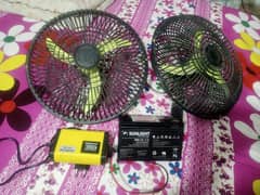 Rechargeable battery fan 3hour backup with charger