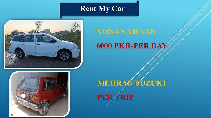 Rent My Car - Nissan AD Van - Services 3