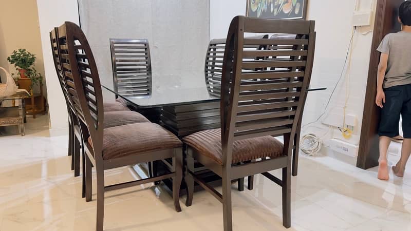 8 persons dining table Solid Wooden made 4
