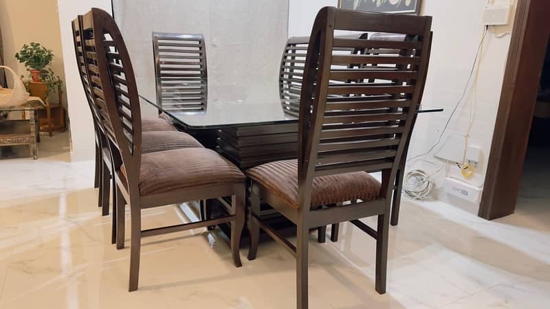 8 persons dining table Solid Wooden made 6