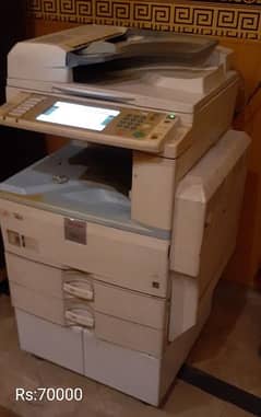 Television with tv trolley/ photocopy machine/ printer