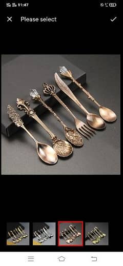 vintage court  spoon 6 pcs